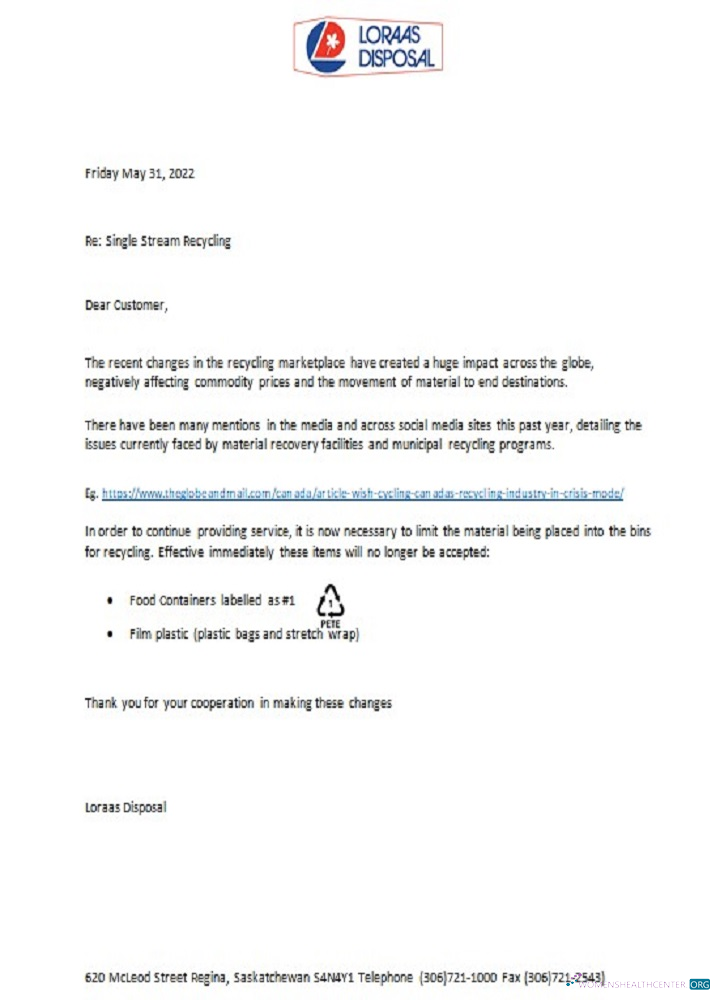 download download Canada Saskatchewan Loraas Disposal recycling utility shut off notice
